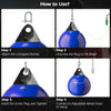 Water Punching Bag with Water Injector and Hanging Accessories-Blue
