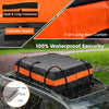 Waterproof Rooftop Luggage Bag with Non-Slip Mat and 6 Door Hooks-Orange