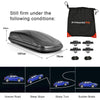 400L Car Rooftop Cargo Box with Security Keys and Dual Side Opening-Grey