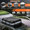 Waterproof Rooftop Luggage Bag with Non-Slip Mat and 6 Door Hooks-Grey