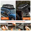 Waterproof Rooftop Luggage Bag with Non-Slip Mat and 6 Door Hooks-Grey
