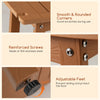 Waterproof Shower Bench Seat HIPS Shower Stool with Handle-Coffee