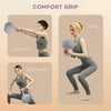 SPORTNOW 10KG Soft Kettlebell, Kettlebell with Non-Slip Handle for Home Gym, Weight Lifting, Strength Training, Purple/Grey
