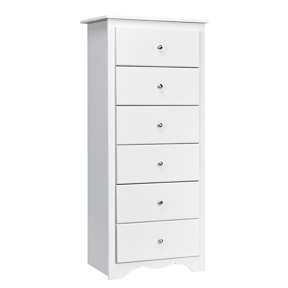 6-Drawer Freestanding Dresser Cabinet-White