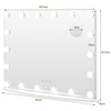 Makeup Mirror with 18 Dimmable LED Lights and Magnifying Mirror-White