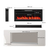 WiFi-Enabled Electric Fireplace Compatible with Alexa and Google Assistant-L