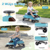 Wiggle Car with Under-seat Storage and LED Flashing Wheels-Blue