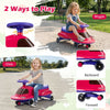 Wiggle Car with Under-seat Storage and LED Flashing Wheels-Pink