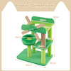 4-Layer Windmill Cat Tree with Scratching Post and Top Perch