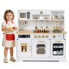 Wooden Kitchen Playset with Realistic Lights and Sounds-White