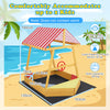Wooden Ship-shaped Sandpit with Steering Wheel for Aged 18 Months+-Yellow