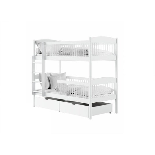 Wooden Bunk Bed Luna With Storage