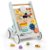 Wooden Baby Walker with Wheels for Boys and Girls 1+ Years Old-Green