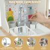 Wooden Corner Kitchen Playset with Working Faucet and Realist Sounds-Beige