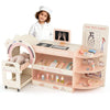 Wooden Pretend Hospital Office Kit with Eye Chart and Toy CT Machine-Pink