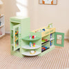 Kids Wooden Grocery Store Supermarket Play Toy Set-Green