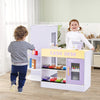 Kids Wooden Grocery Store Supermarket Play Toy Set-Purple
