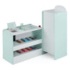 Wooden Supermarket Play Toy Set with Cash Register and POS Machine-Green