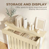 HOMCOM 93 x 88.5cm Rustic-Look Radiator Cover - Oak
