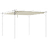 Outsunny Retractable Pergola Cover, 2.55 x 2.5 m Replacement Canopy Fabric for 3 x 3 m Frame, Roof Top Only, Cream White