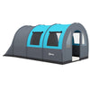 Outsunny Six Man Duo Room Tunnel Tent, with Accessories - Grey/Blue