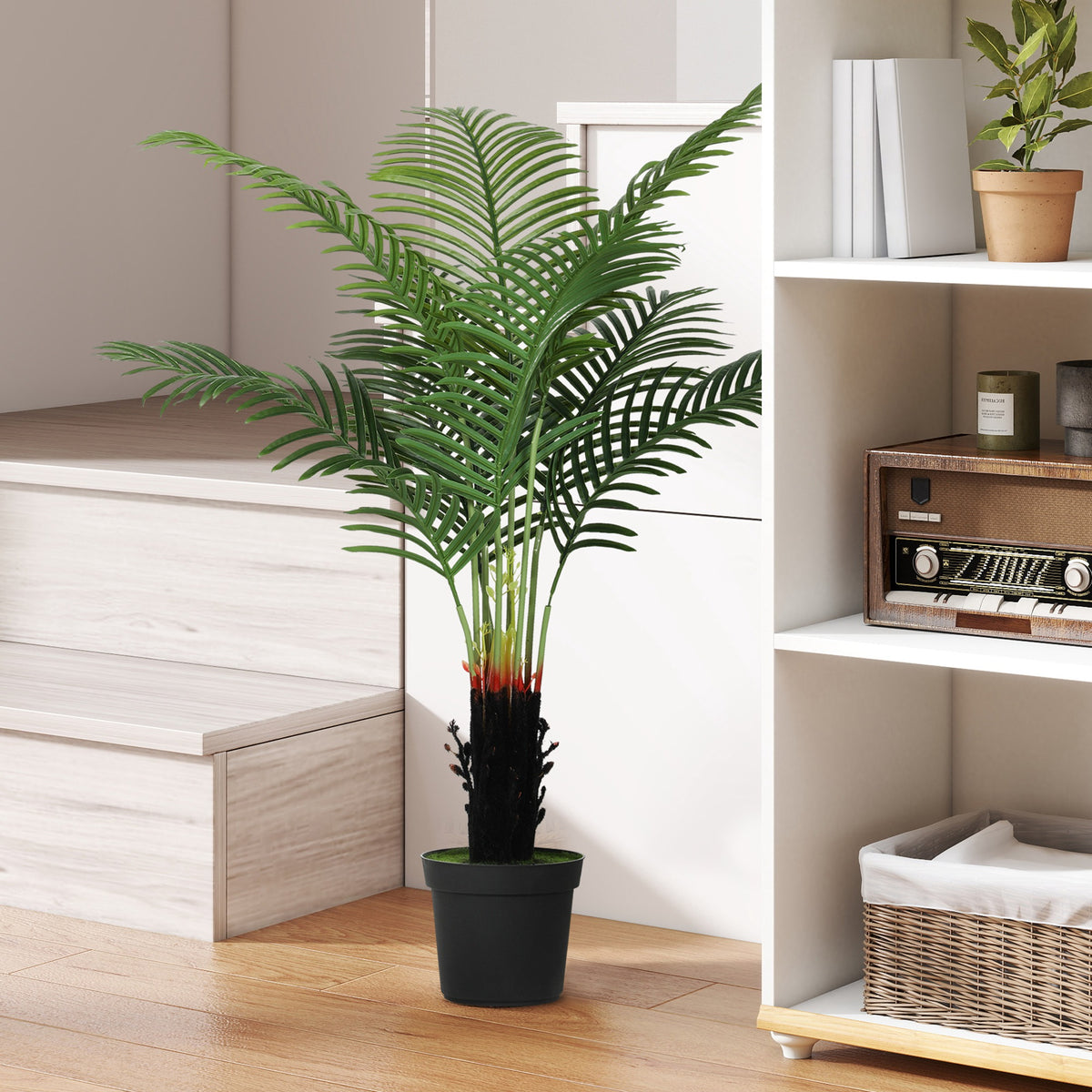 HOMCOM 120cm Artificial Areca Palm Tree in Green