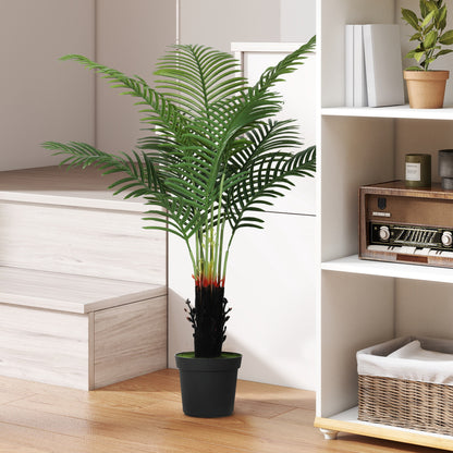 HOMCOM 120cm Artificial Areca Palm Tree in Green