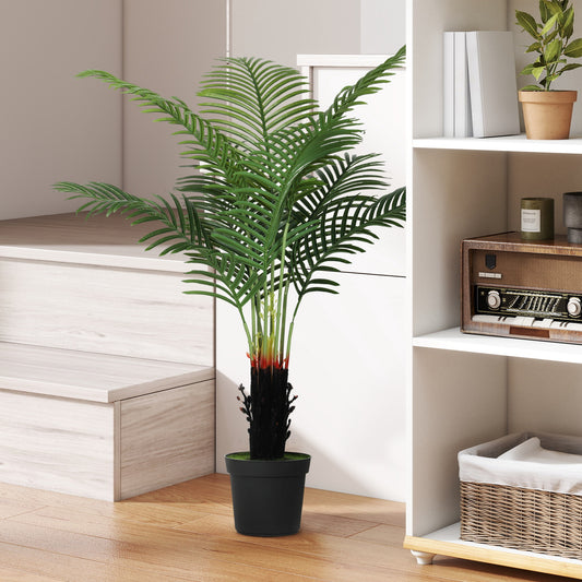 HOMCOM 120cm Artificial Areca Palm Tree in Green