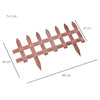Outsunny Set of 12 Wooden 60cm Garden Fence Pieces
