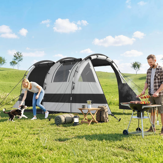Outsunny Camping Tent in Khaki
