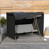 Outsunny 205 x 124cm Three-Seater Swing Chair Protective Cover Black