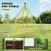Outsunny Metal Garden Swing Set Height Adjustable Children Outdoor Backyard Play Set for Toddlers Over 3 Years Old, Green