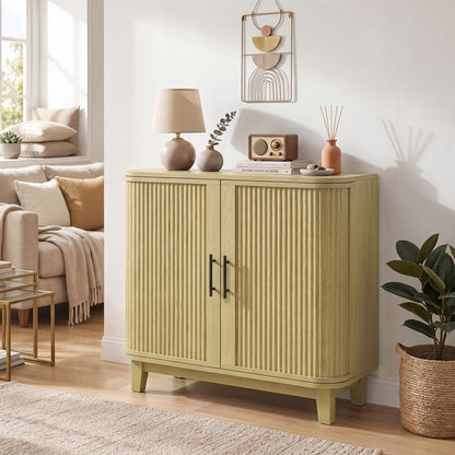 HOMCOM 80cm Sideboard Buffet Cabinet in Oak