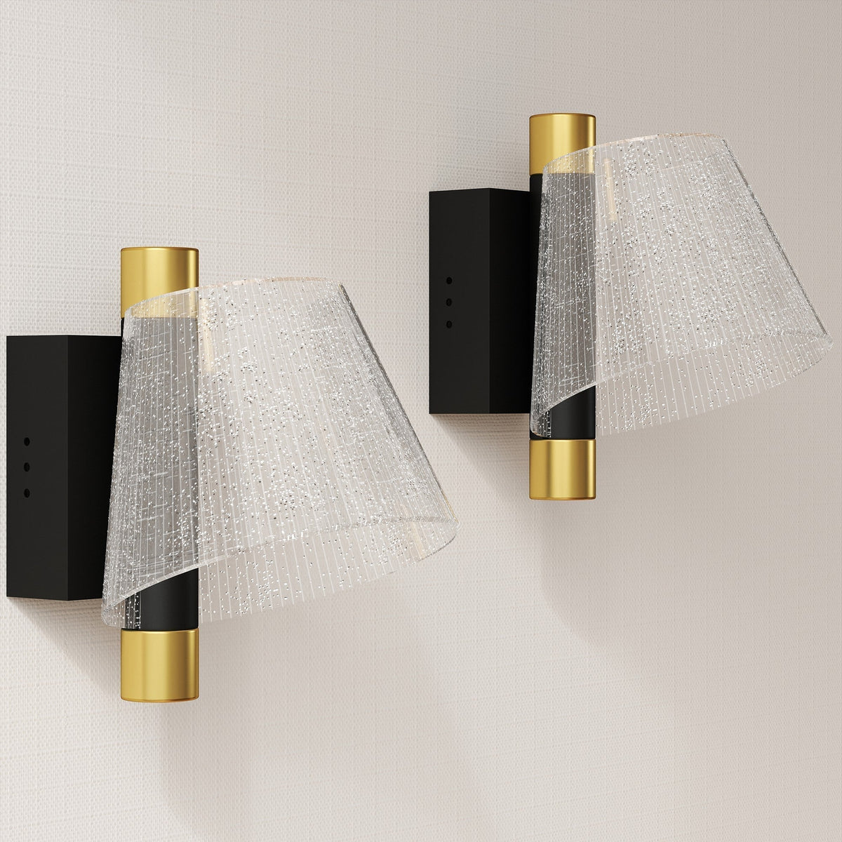 مصباح حائط LED من هومكوم، عبوتان، مصباح حائط داخلي عصري بتصميم نجوم بقوة 5 واط، درجة حرارة اللون قابلة للتعديل 3000K/4000K/6500K، لغرفة النوم، وغرفة المعيشة، والرواق، والسلالم، أسود