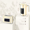 HOMCOM Touch Screen Kettle and Toaster Set - Cream