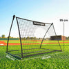 SPORTNOW Football Rebounder Net, Portable Kickback Football Rebounder Net with Carry Bag and Ground Stakes