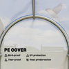 Outsunny Mini Greenhouse, Portable Green House with Roll-Up Door, PE Base, Small Greenhouse, 100 x 100 x 195 cm, White