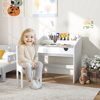 AIYAPLAY Children Study Table and Chair in Grey