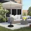 Outsunny Heavy Duty Cement Parasol Base 20kg Round Patio Umbrella Stand Garden Outdoor Shade Holder for Dia. 35mm/38mm/48mm Poles