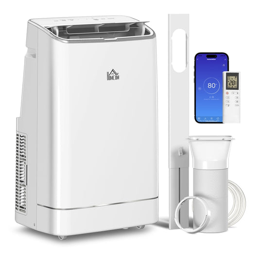 HOMCOM 14000 BTU Mobile Air Conditioner in White