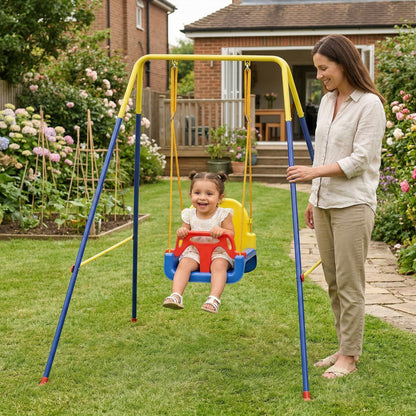 AIYAPLAY 3 in 1 Toddler Swing Set in Blue
