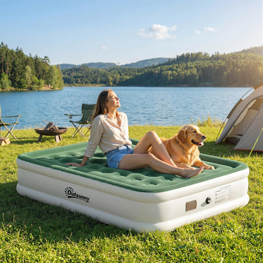 Outsunny Inflatable Mattress in Dark Green