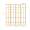HOMCOM 4 Panel Folding Room Divider, Freestanding Room Separator, Indoor Privacy Screen for Living Room, Bedroom, 160 x 170cm