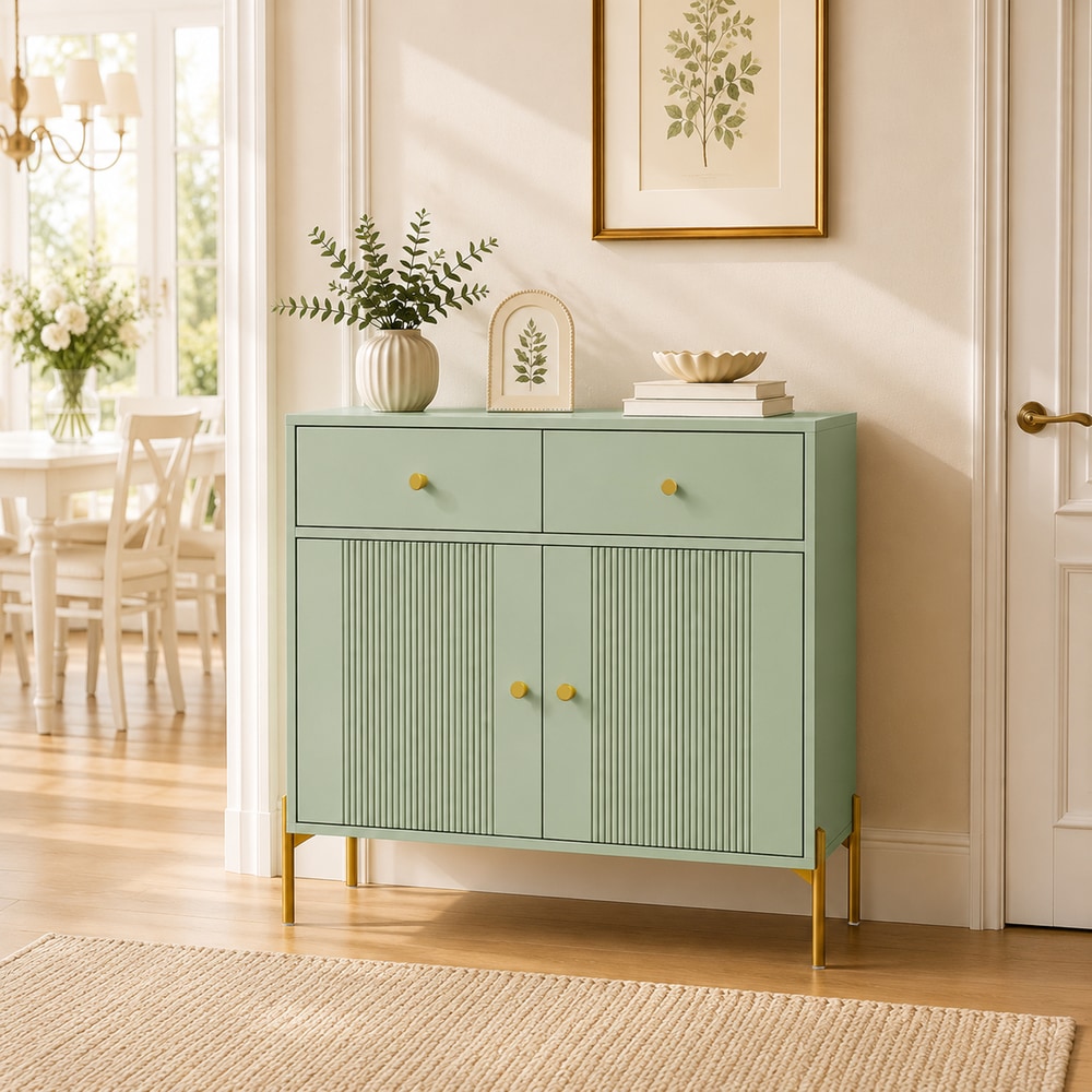 HOMCOM Modern Sideboard in Light Green
