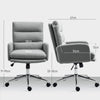 HOMCOM 91-99cm Sherpa Fleece Office Chair - Grey