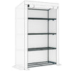 Outsunny Four-Tier Mini Greenhouse - Grey/White