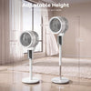 HOMCOM 20 dB Silent Standing Fan for Bedroom, 46