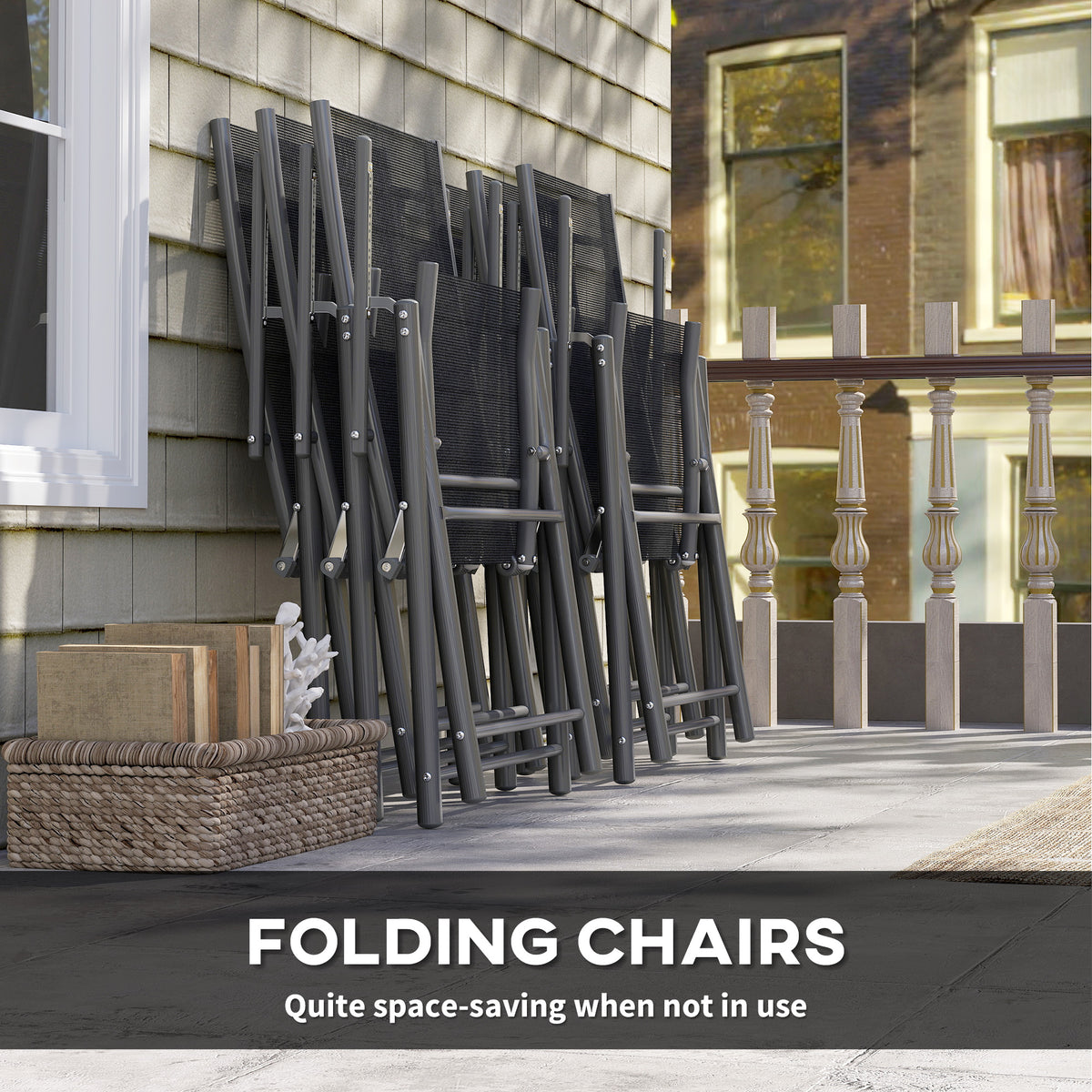 Outsunny 7 Piece Outdoor Dining Set