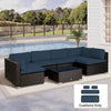 Outsunny Set of 14 Mixed Cushion Covers - Blue