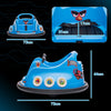 AIYAPLAY Angry Bird Licensed Waltzer Car, 12V Kids Bumper Car w/ Joysticks, Remote, Music LED Lights, Blue